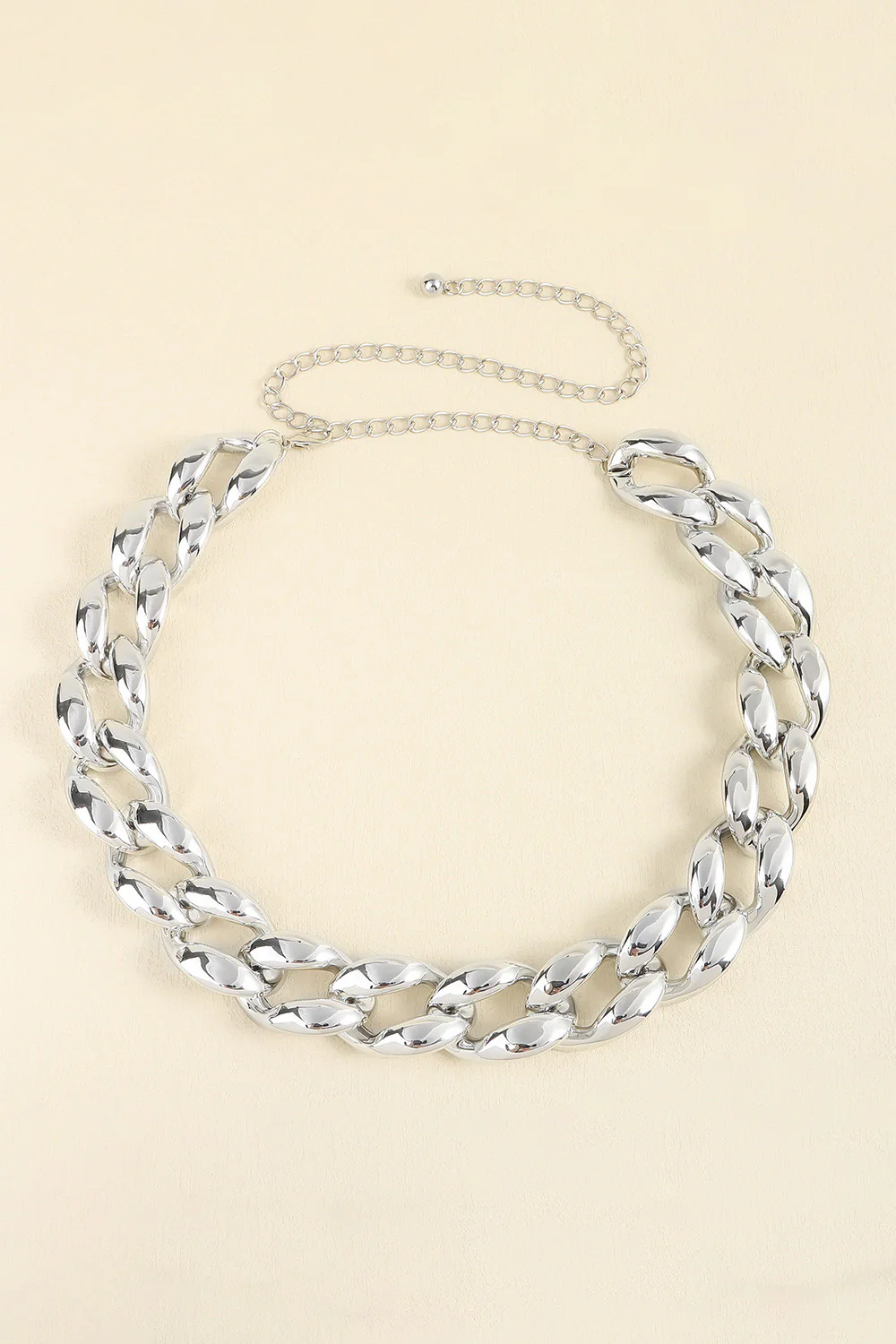 1.2" Width Acrylic Curb Chain Belt - Image 2
