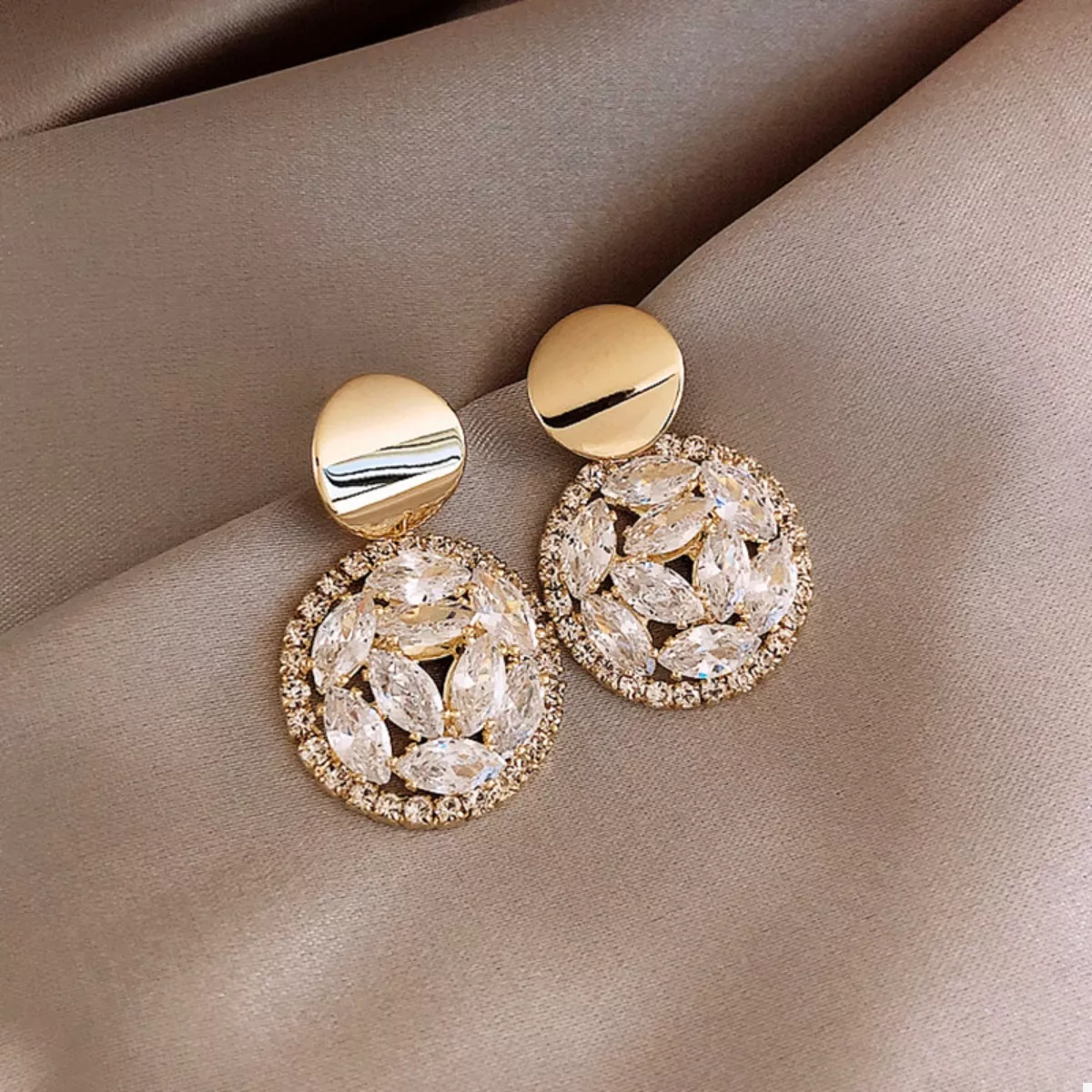 18K Gold-Plated Dangle Earrings - Image 5