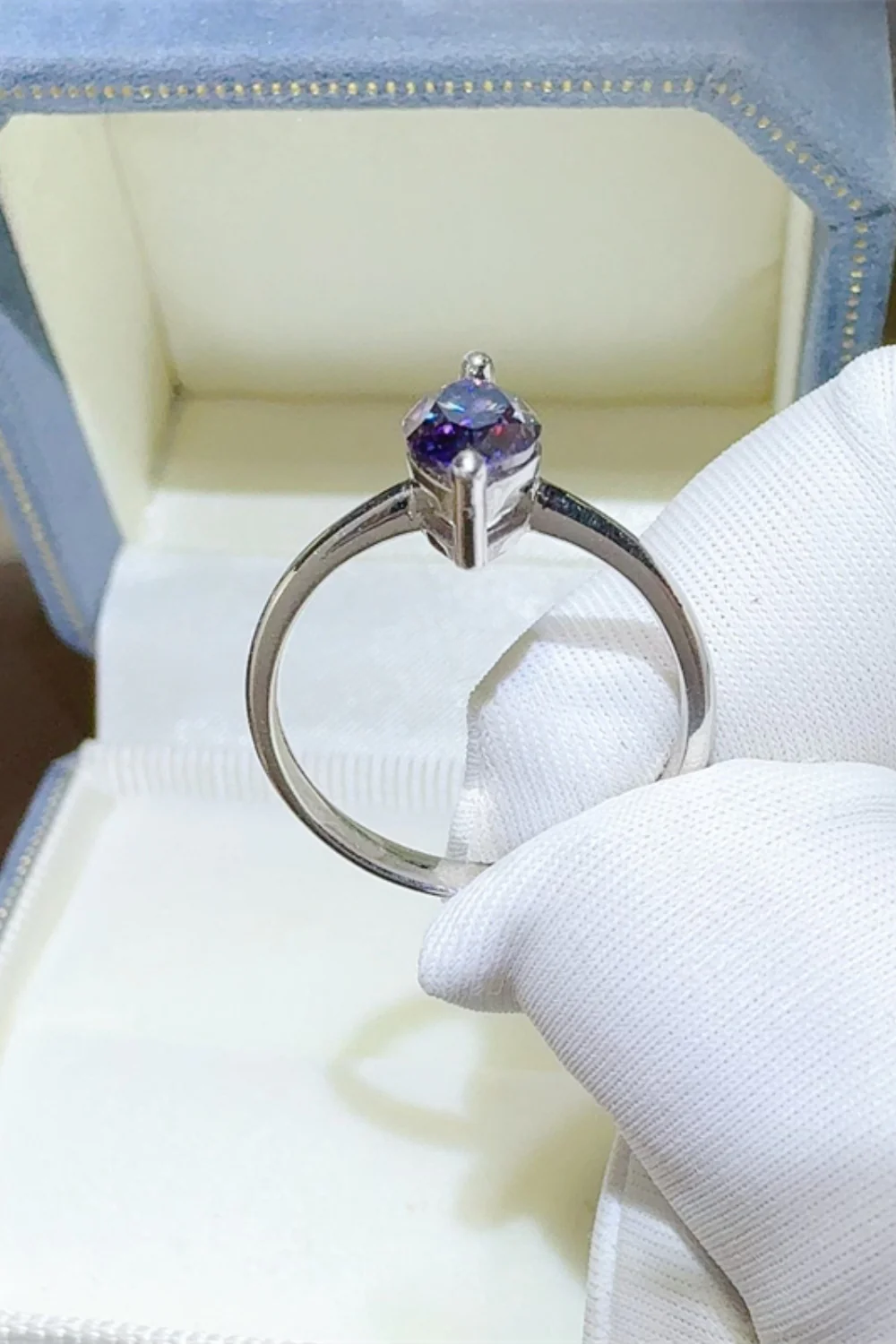 2 Carat Moissanite 925 Sterling Silver Ring - Image 4