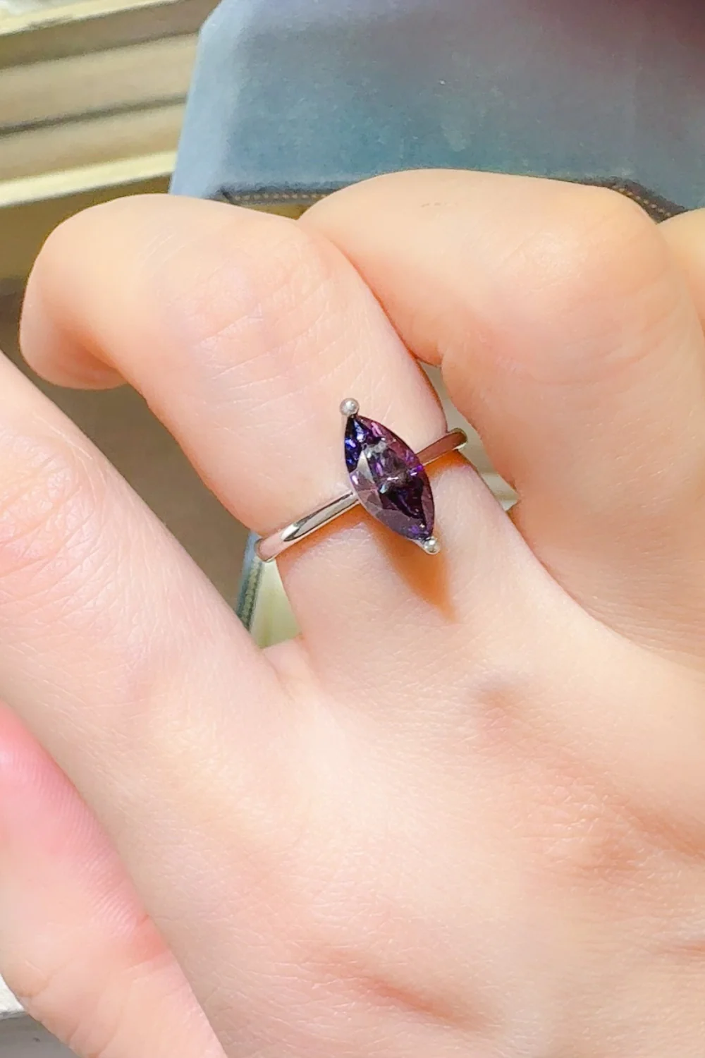 2 Carat Moissanite 925 Sterling Silver Ring - Image 5
