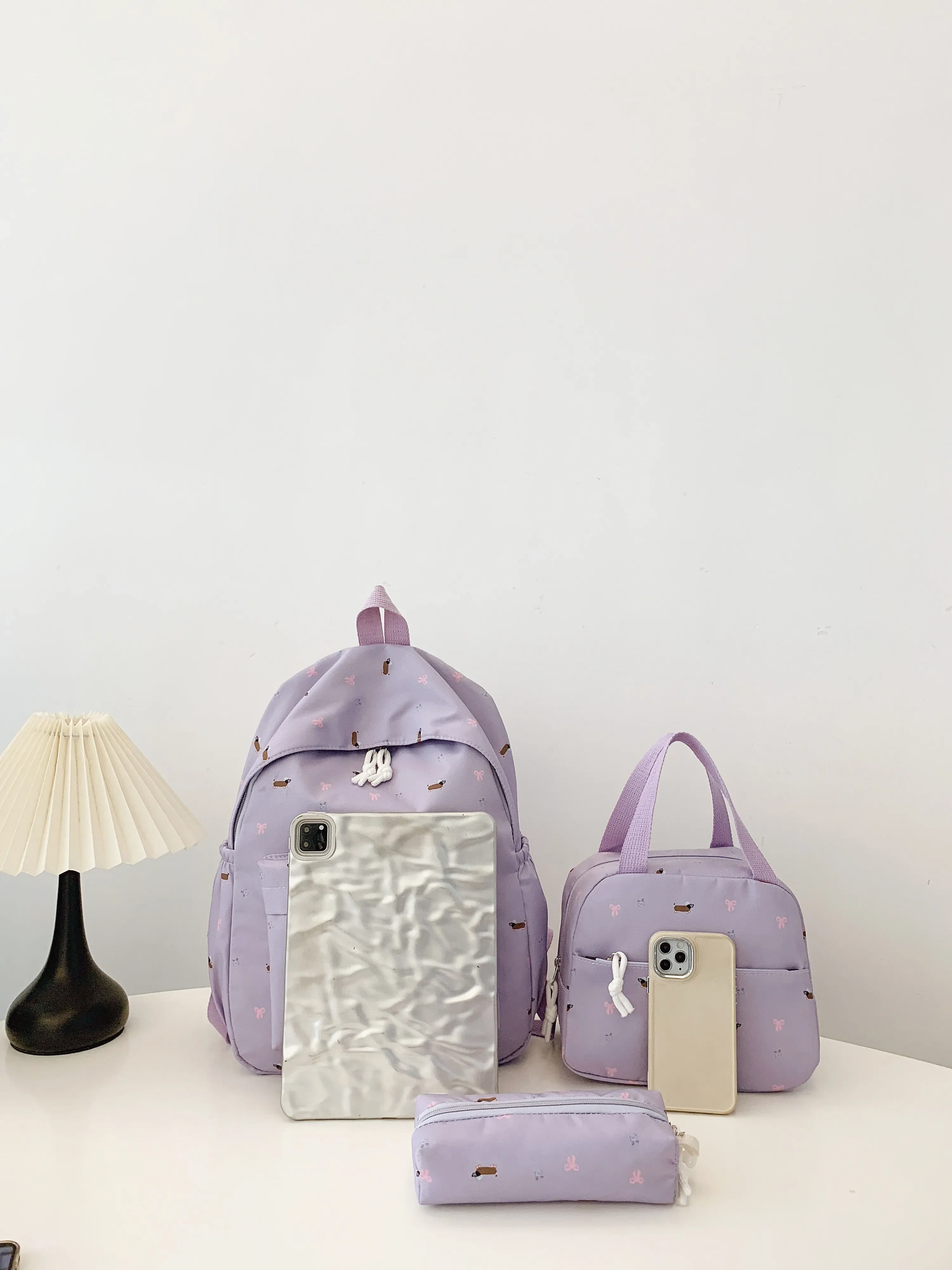 3-Piece Daisy Print Canvas Bag Set - Image 8