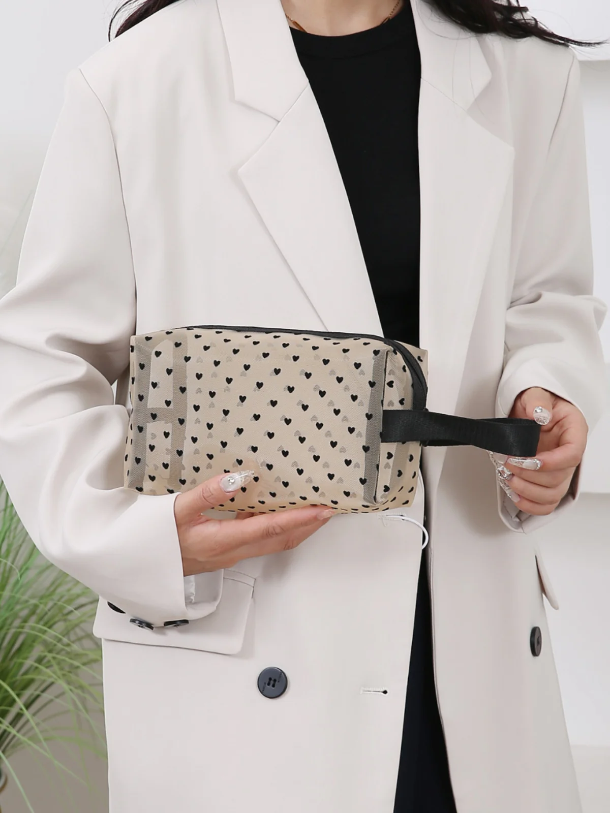 4- Piece Heart Polyester Storage Bag - Image 15
