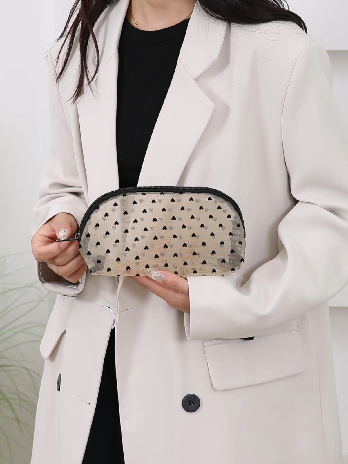 4- Piece Heart Polyester Storage Bag - Image 17