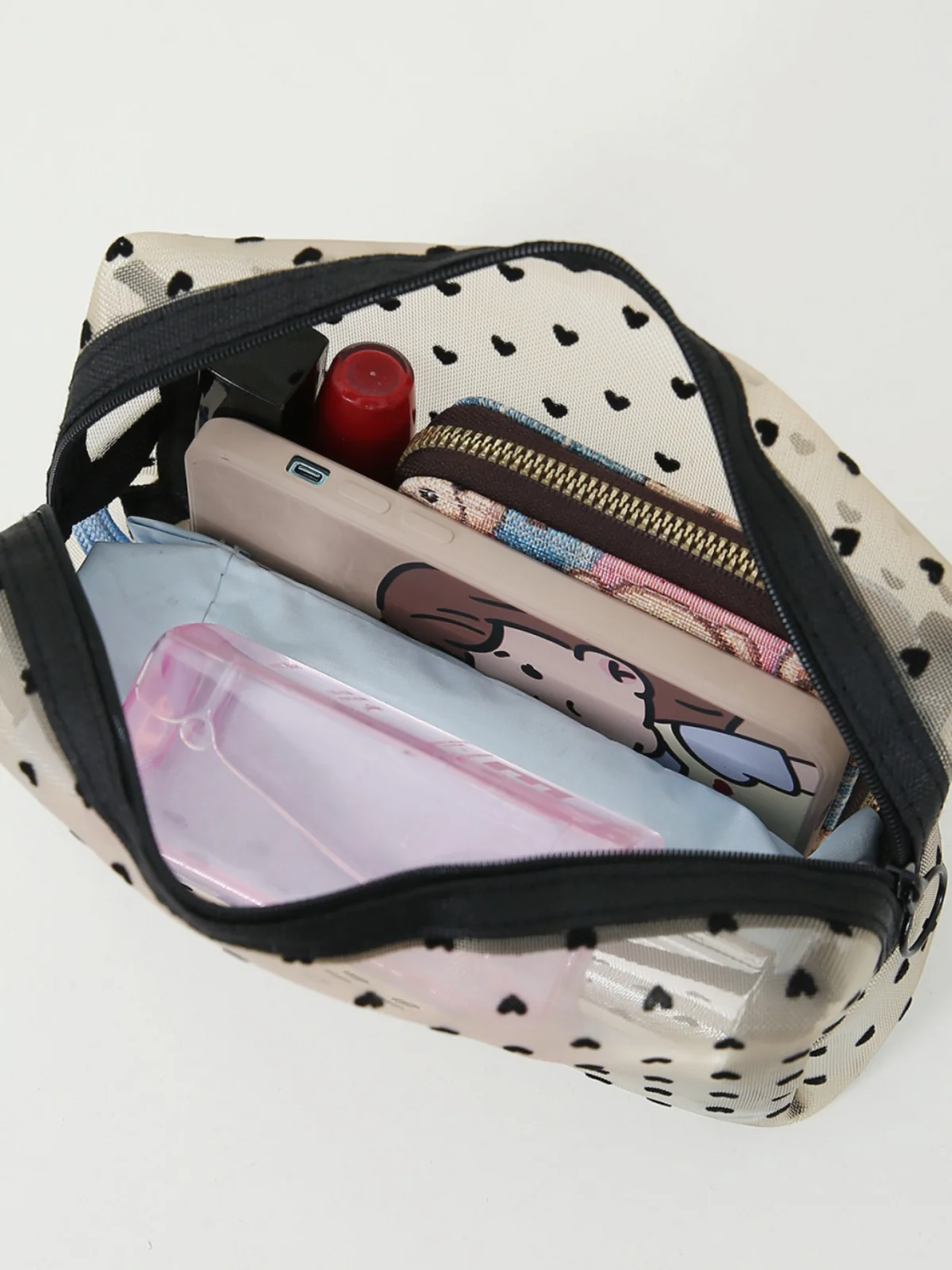 4- Piece Heart Polyester Storage Bag - Image 9