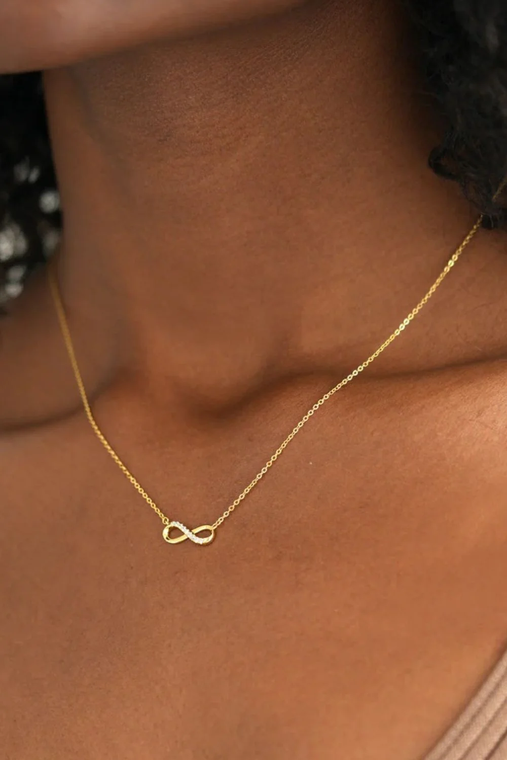925 Sterling Silver Inland Zircon Infinite Necklace - Image 2