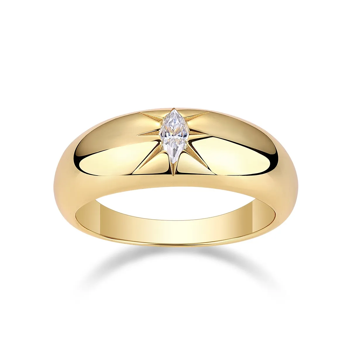 925 Sterling Silver Moissanite Ring - Image 6