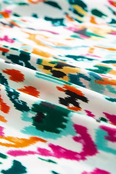 Abstract Print Ruffle Sleeve Blouse - Image 7