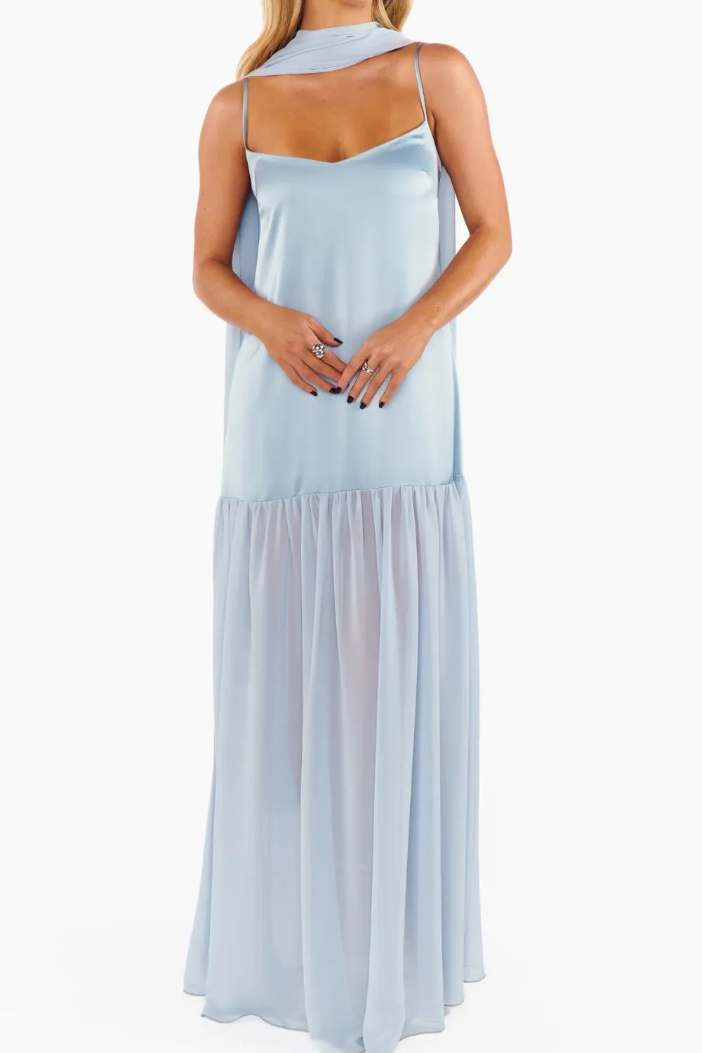 Adjustable Strap Maxi Cami Dress