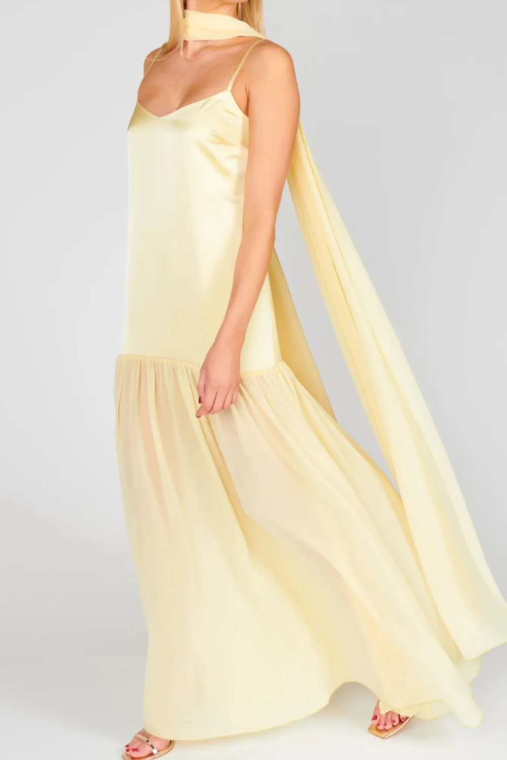 Adjustable Strap Maxi Cami Dress - Image 19
