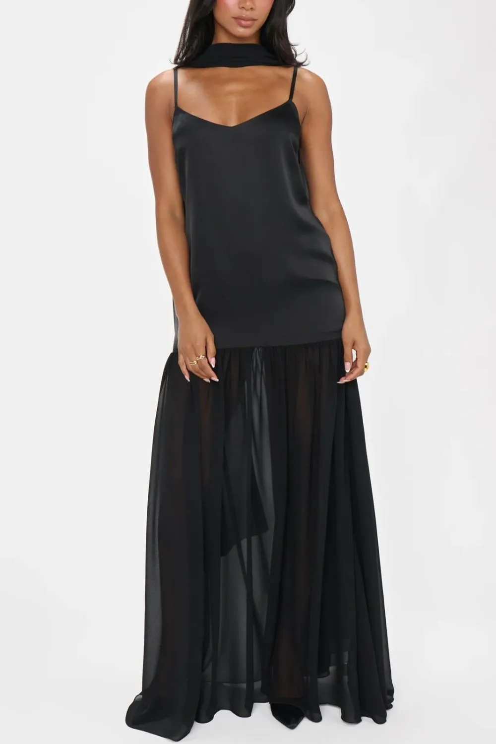Adjustable Strap Maxi Cami Dress - Image 9