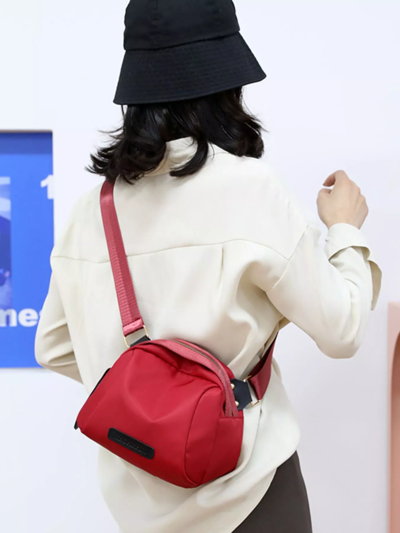 Adjustable Wide Strap Crossbody Bag - Image 2
