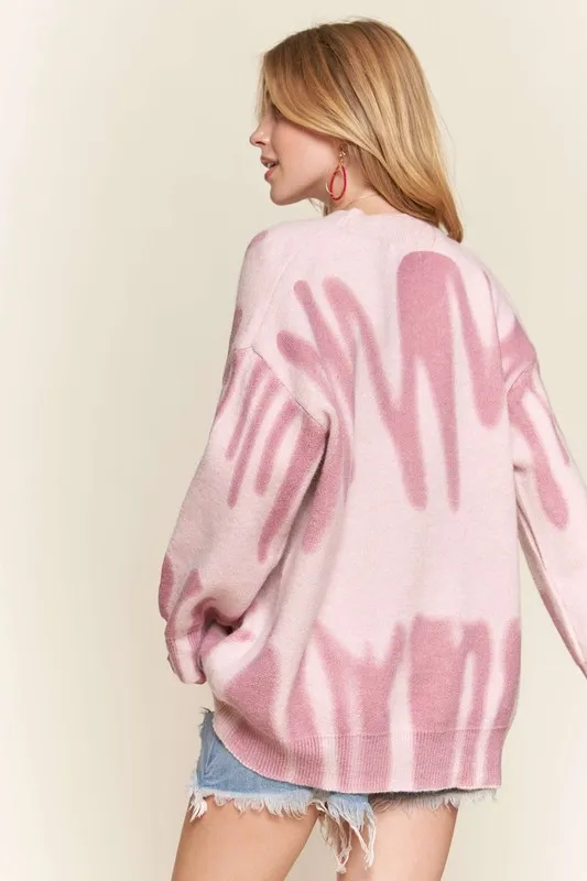ADORA Drop Shoulder Graffiti Sweater - Image 3