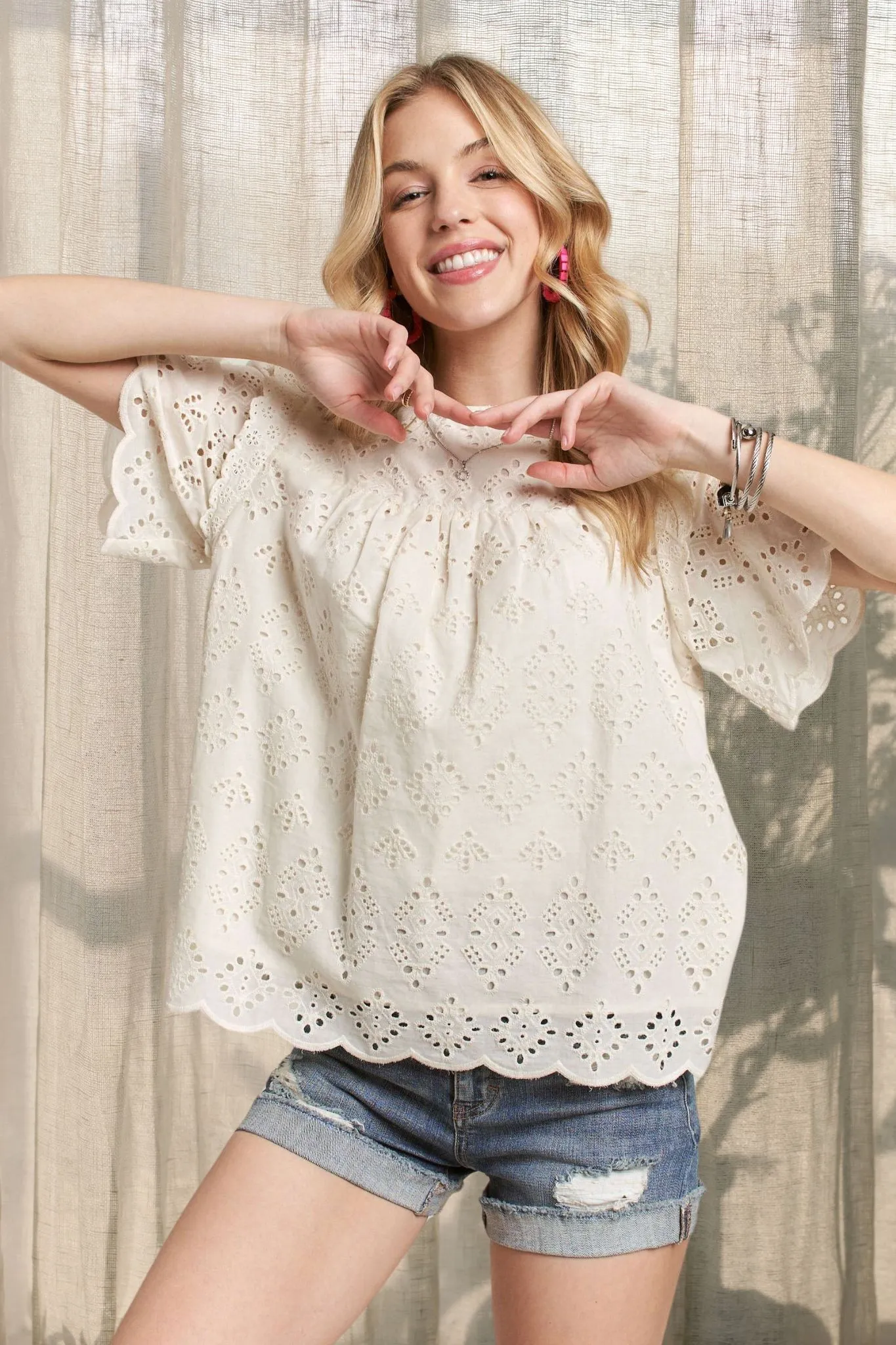 ADORA Ruffle Shoulder Blouse - Image 3