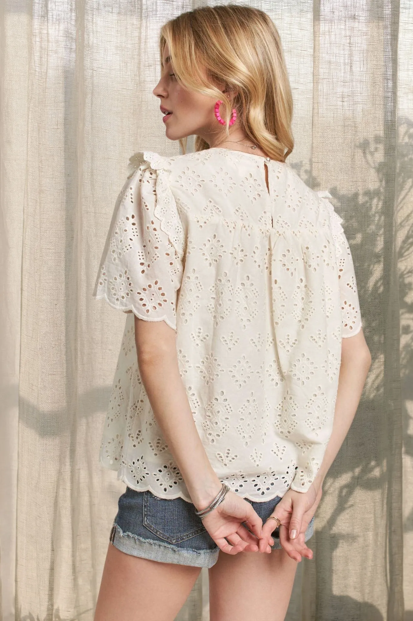 ADORA Ruffle Shoulder Blouse - Image 7