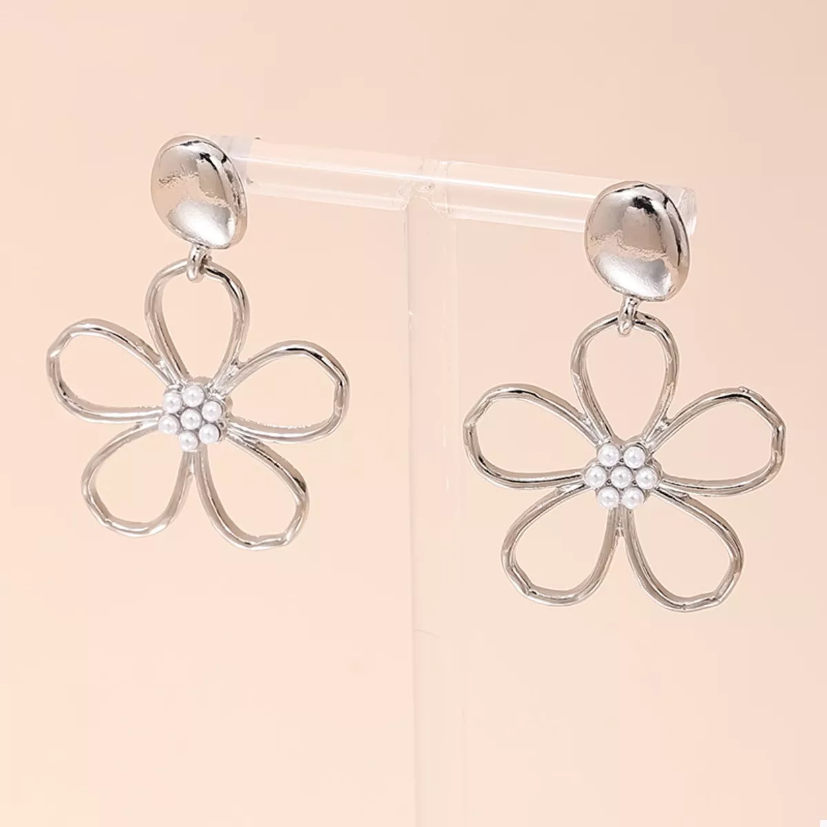 Alloy Flower Drop Earrings - Image 5