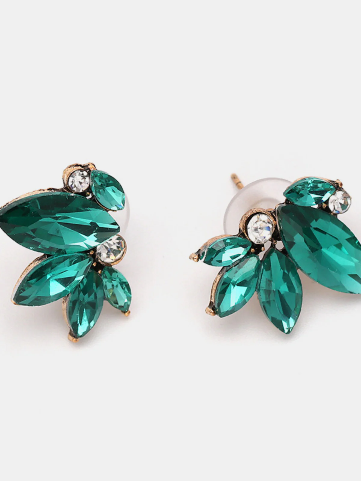 Alloy Rhinestone Flower Stud Earrings - Image 5