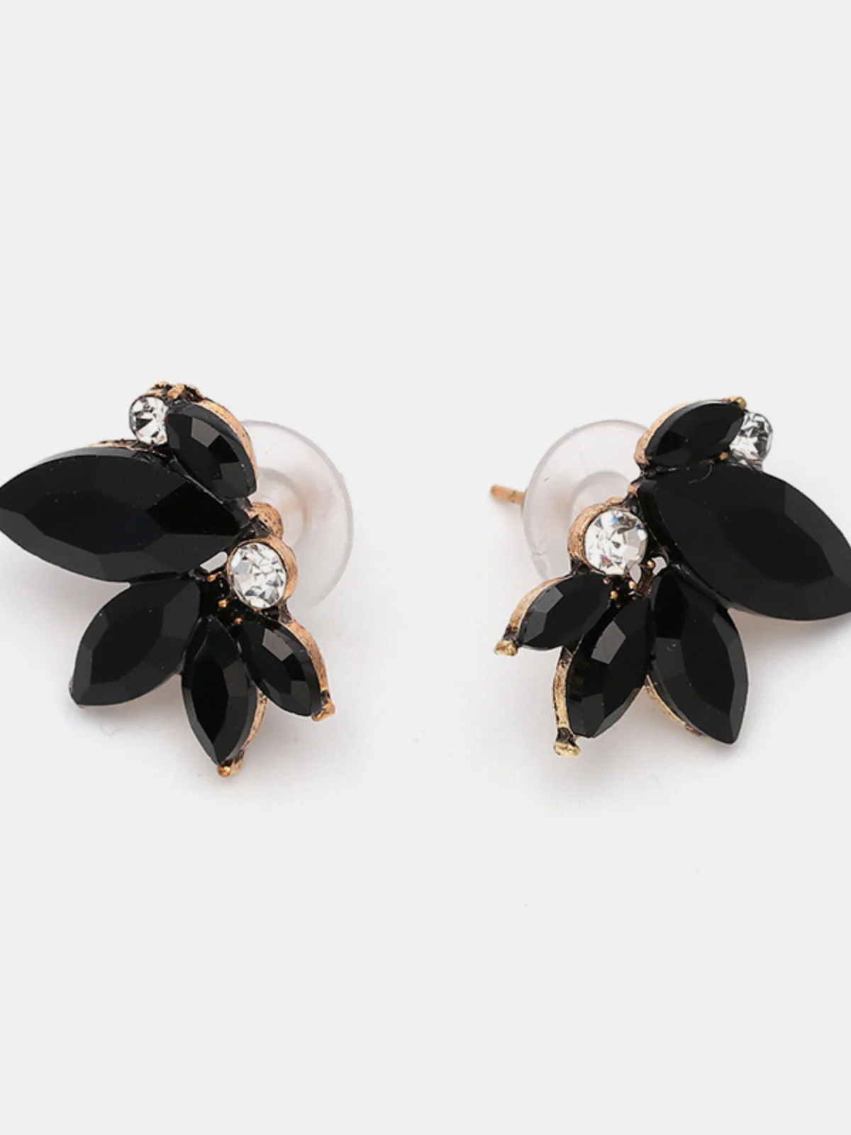 Alloy Rhinestone Flower Stud Earrings - Image 6