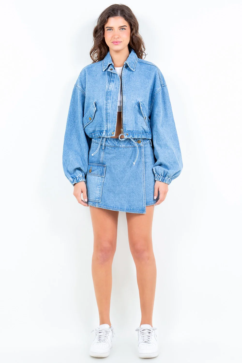 American Bazi Cargo Pocket Denim Skirt - Image 5