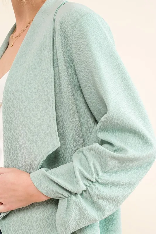 And The Why Stretch Non-Wrinkled Basic Open-Front Blazer - Image 9