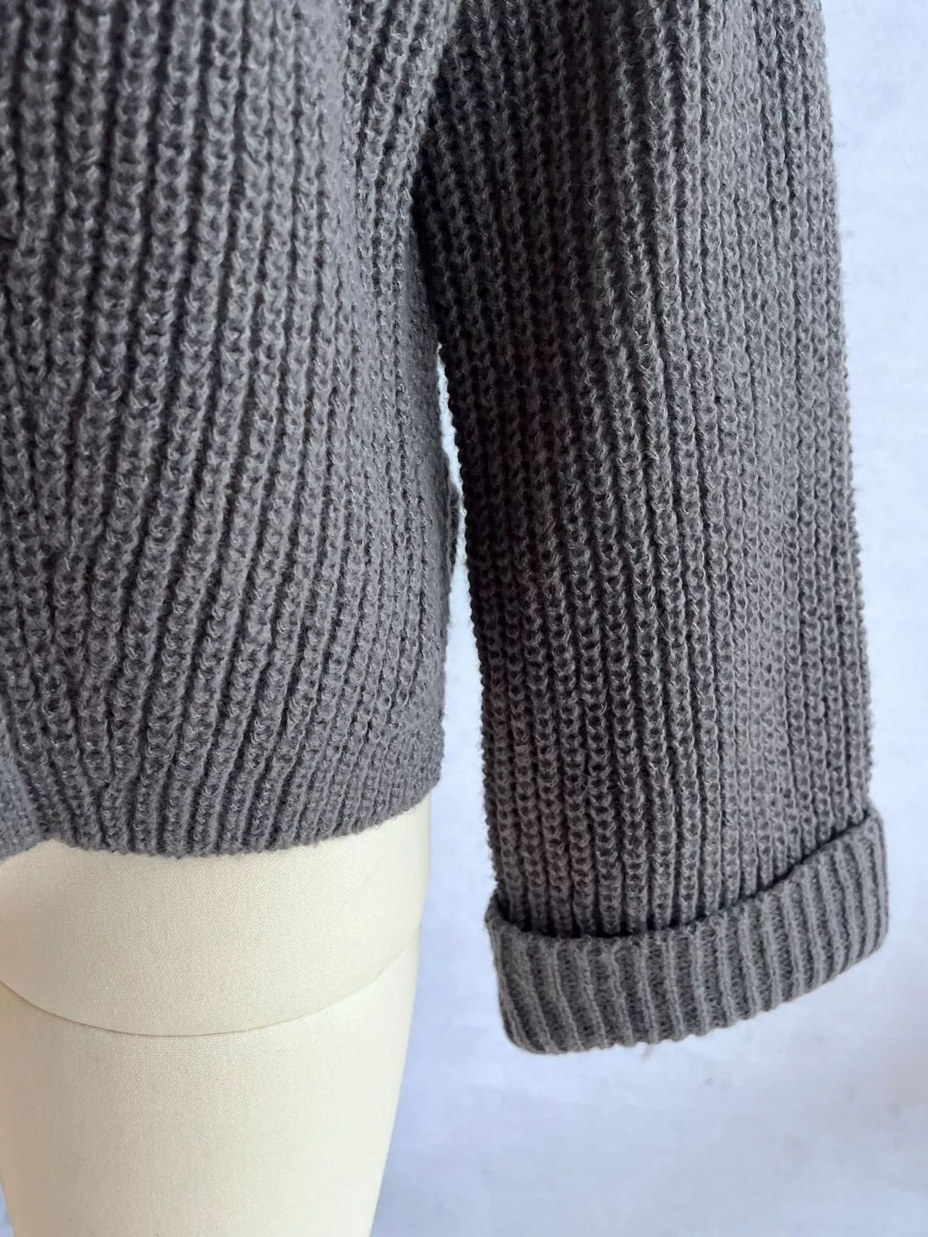 Asymmetrical Button Detail Sweater - Image 11