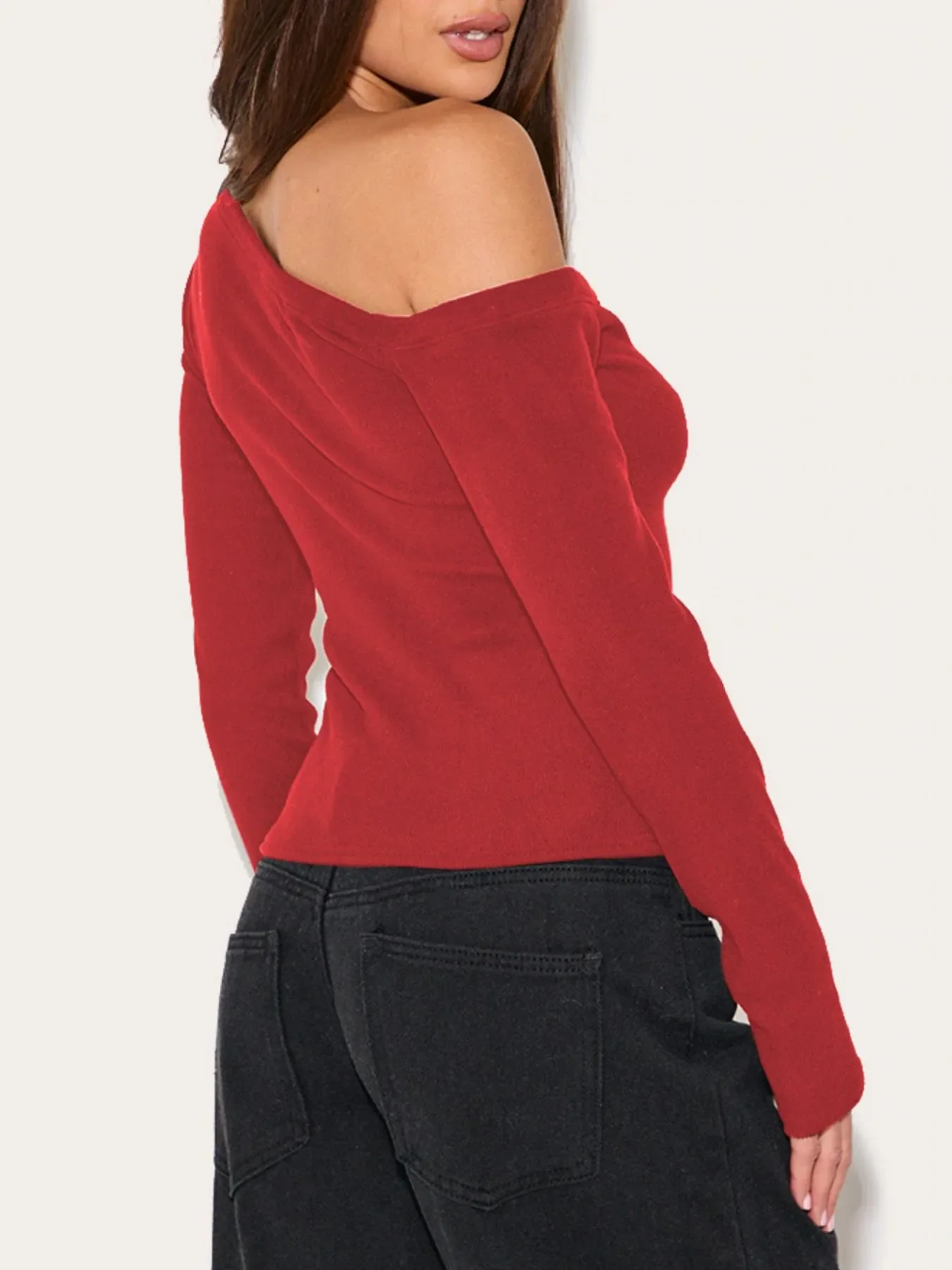 Asymmetrical Neck Button Up Cardigan - Image 14