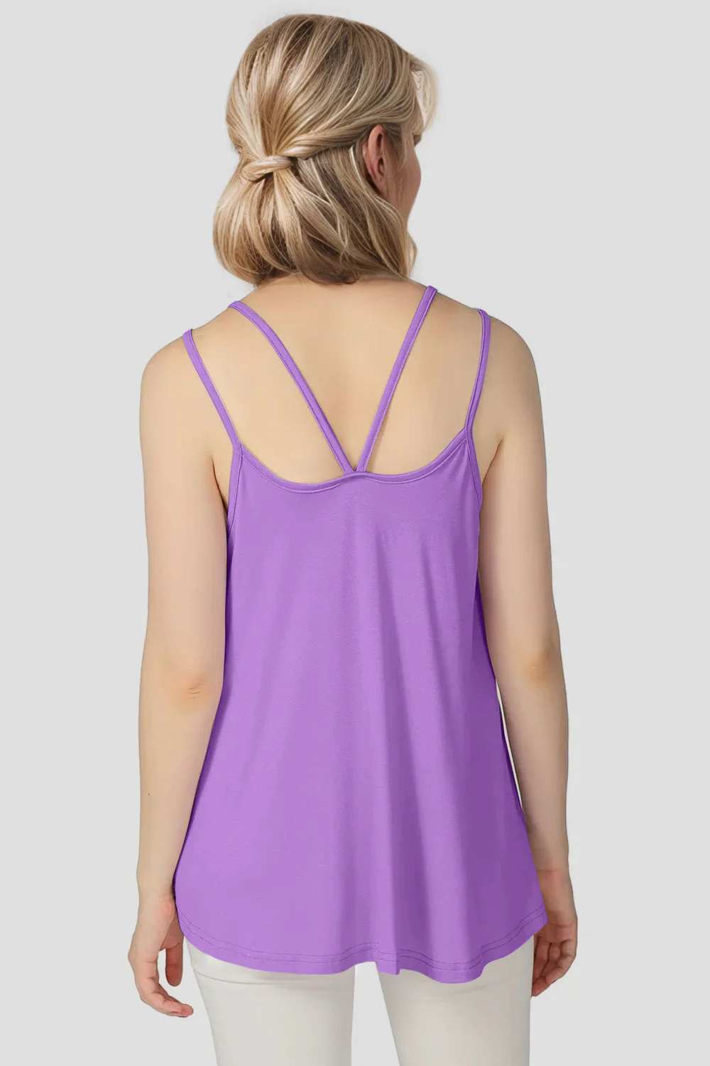 Basic Bae Bamboo Scoop Neck Double Spaghetti Straps Cami - Image 17