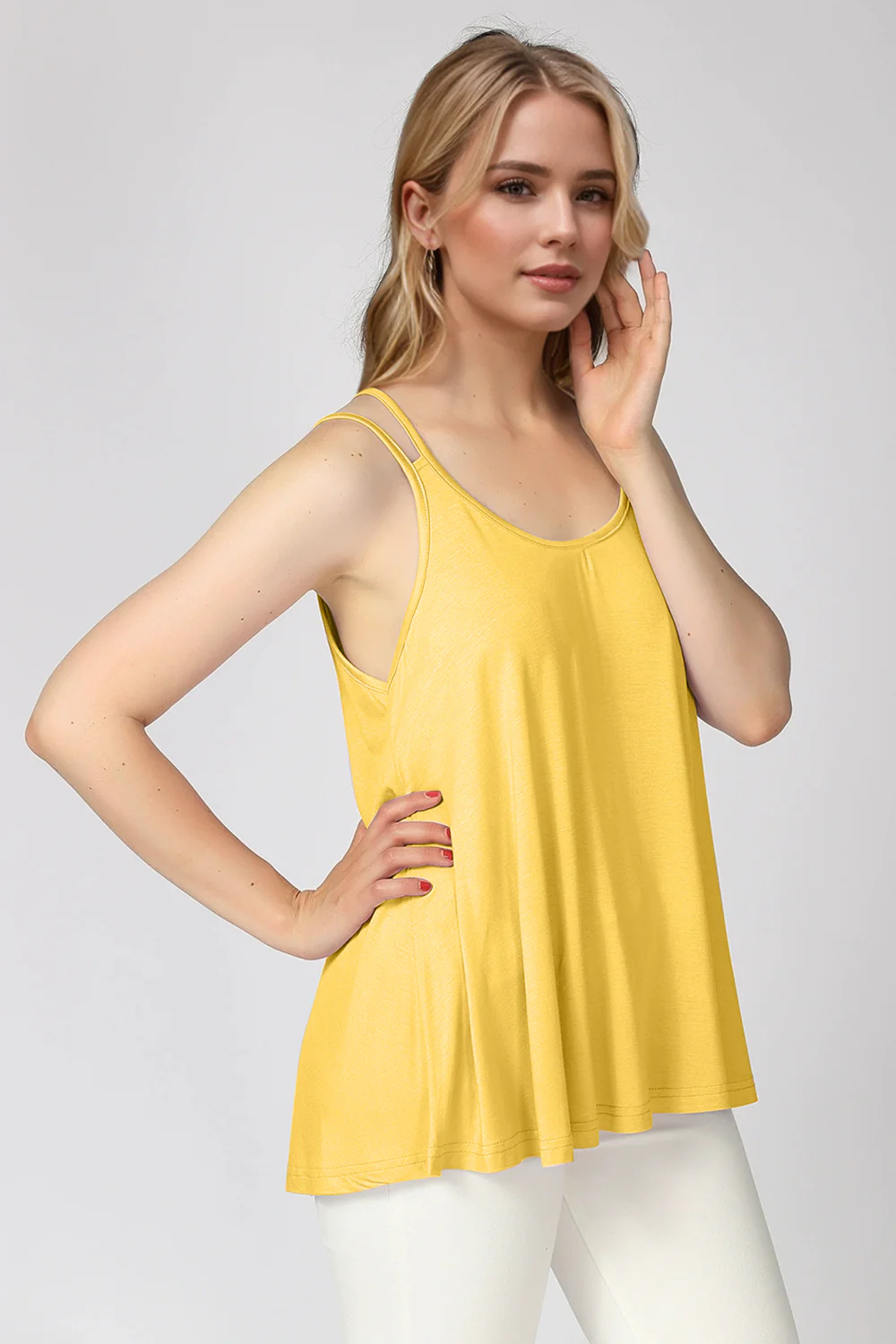 Basic Bae Bamboo Scoop Neck Double Spaghetti Straps Cami - Image 20