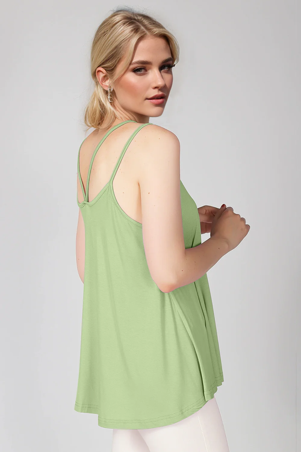 Basic Bae Bamboo Scoop Neck Double Spaghetti Straps Cami - Image 23