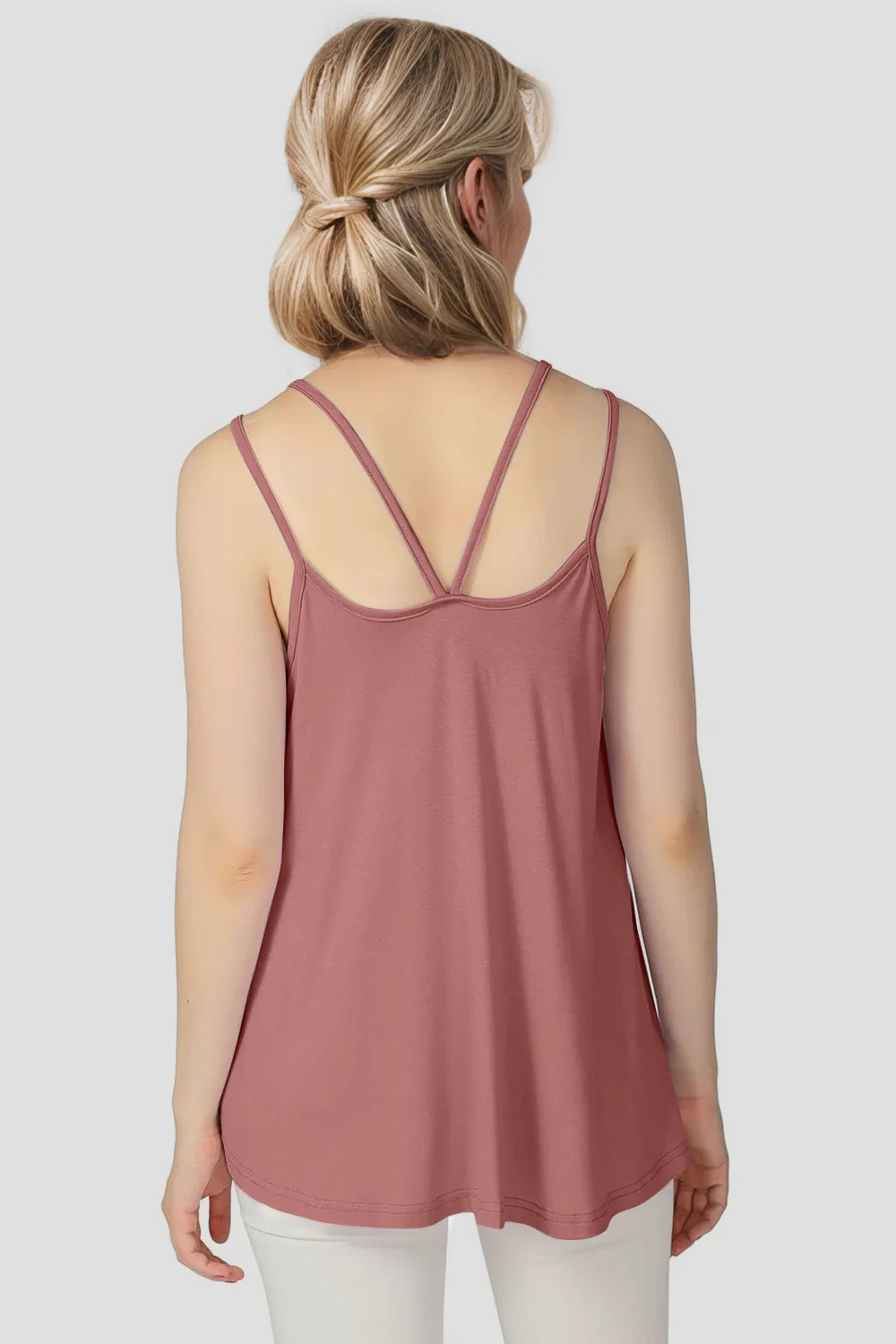 Basic Bae Bamboo Scoop Neck Double Spaghetti Straps Cami - Image 4