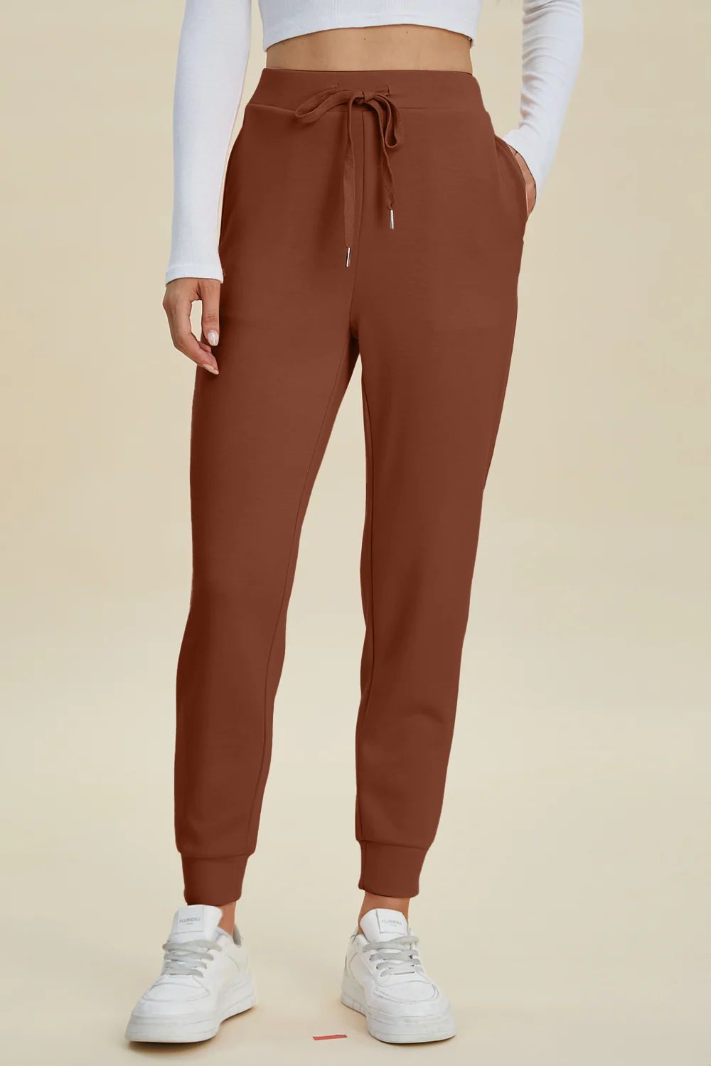 Basic Bae Full Size Air Scuba Drawstring High Waist Joggers - Image 4