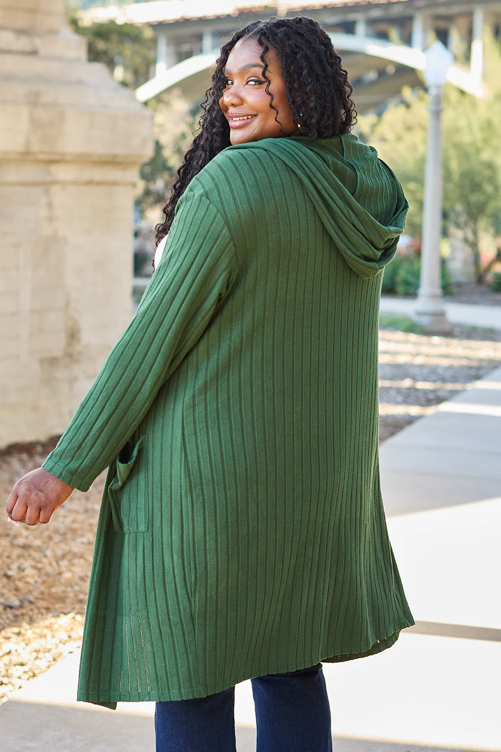 Basic Bae Full Size Hooded Sweater Cardigan - Image 27