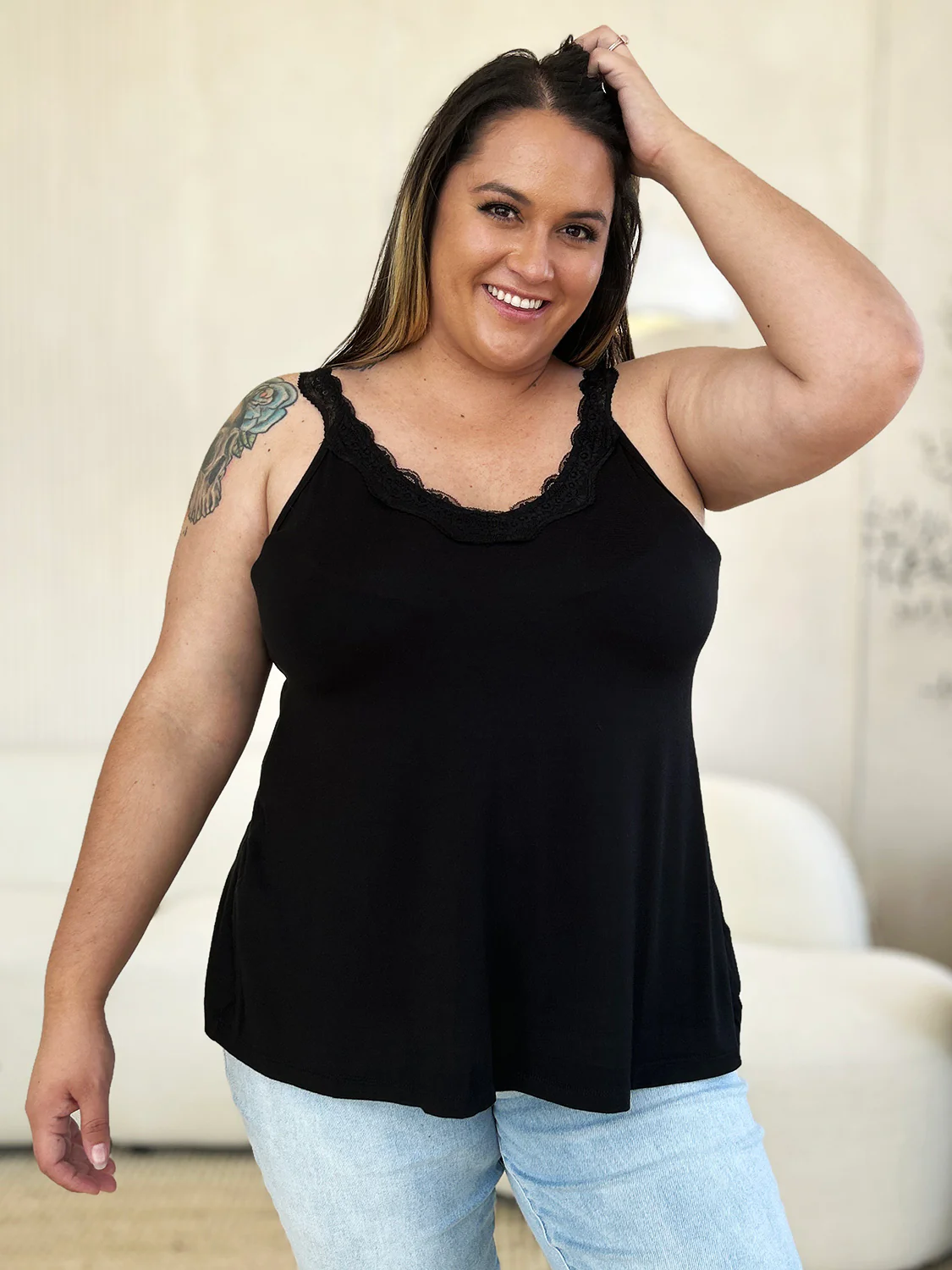 Basic Bae Full Size Lace Detail V-Neck Cutout Cami - Image 13