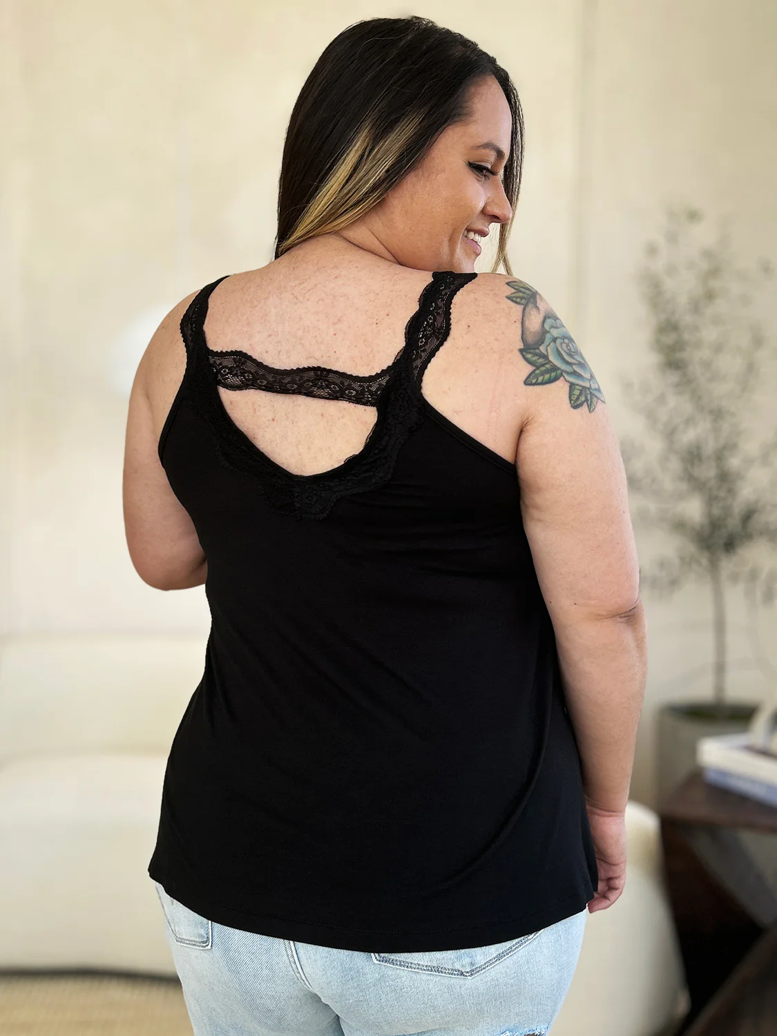 Basic Bae Full Size Lace Detail V-Neck Cutout Cami - Image 15