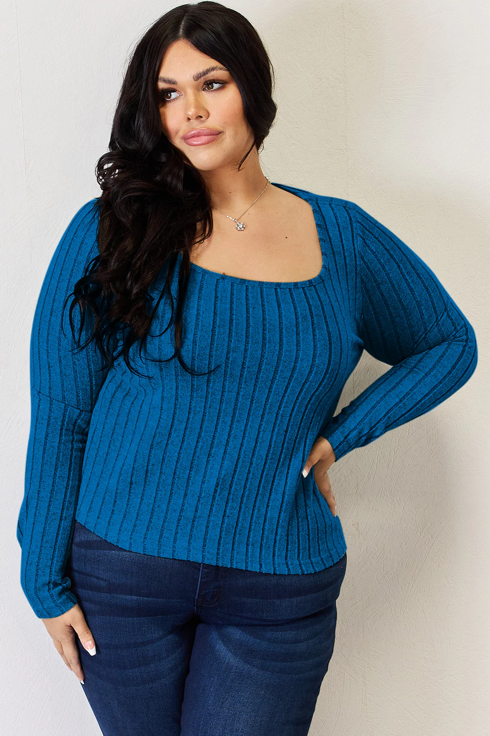 Basic Bae Full Size Ribbed Long Sleeve T-Shirt - Image 12