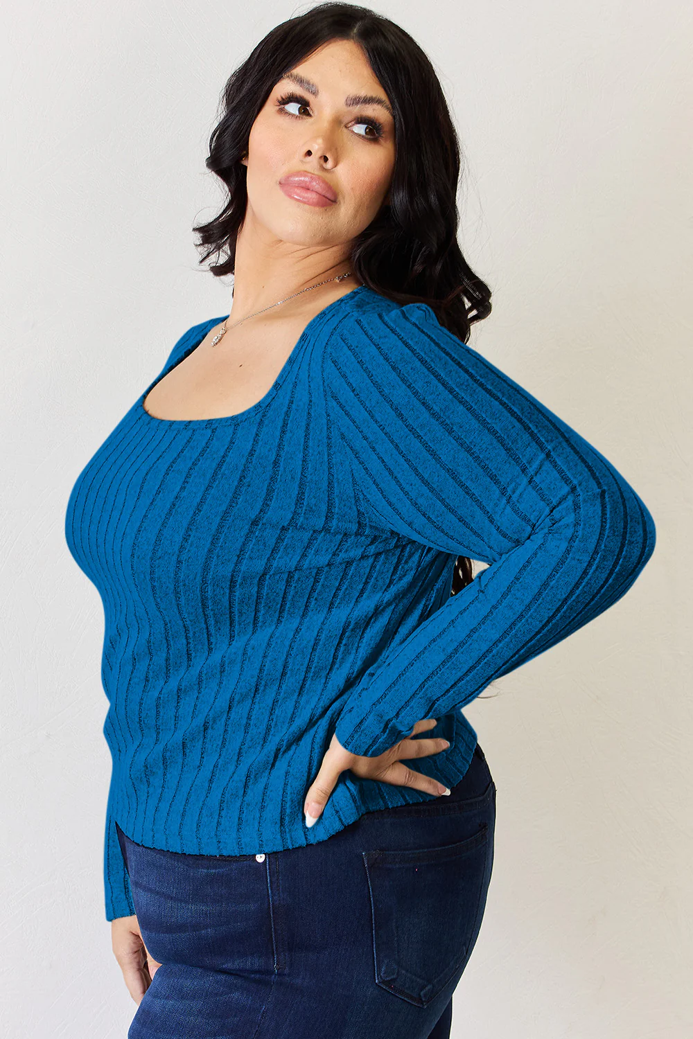 Basic Bae Full Size Ribbed Long Sleeve T-Shirt - Image 13