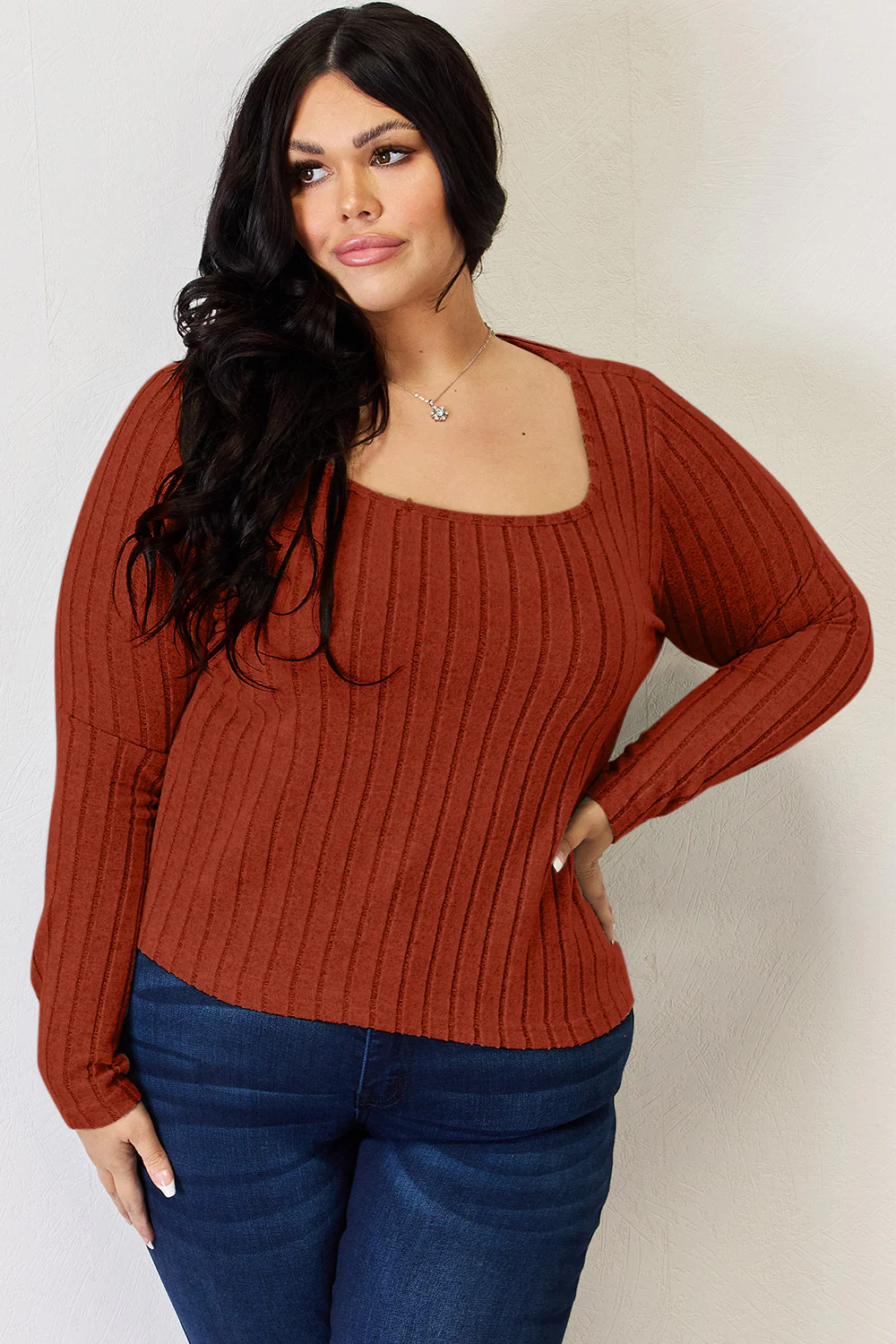 Basic Bae Full Size Ribbed Long Sleeve T-Shirt - Image 18