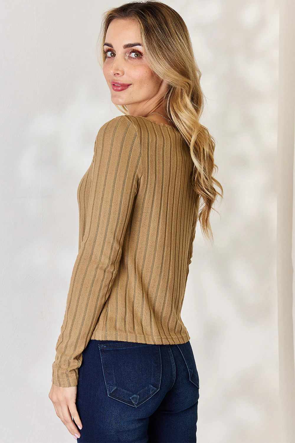 Basic Bae Full Size Ribbed Long Sleeve T-Shirt - Image 2