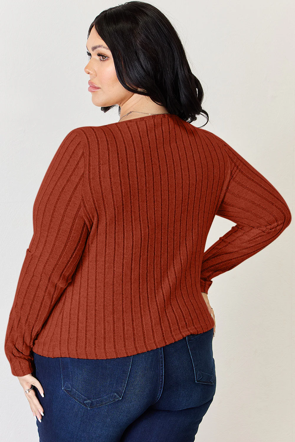 Basic Bae Full Size Ribbed Long Sleeve T-Shirt - Image 20