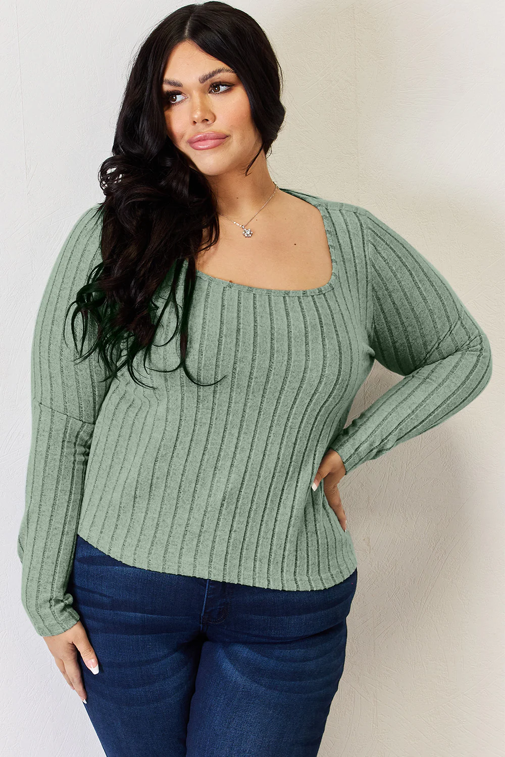 Basic Bae Full Size Ribbed Long Sleeve T-Shirt - Image 26