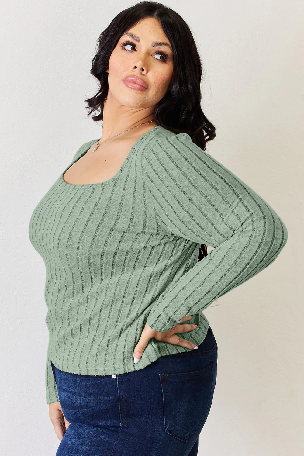 Basic Bae Full Size Ribbed Long Sleeve T-Shirt - Image 27