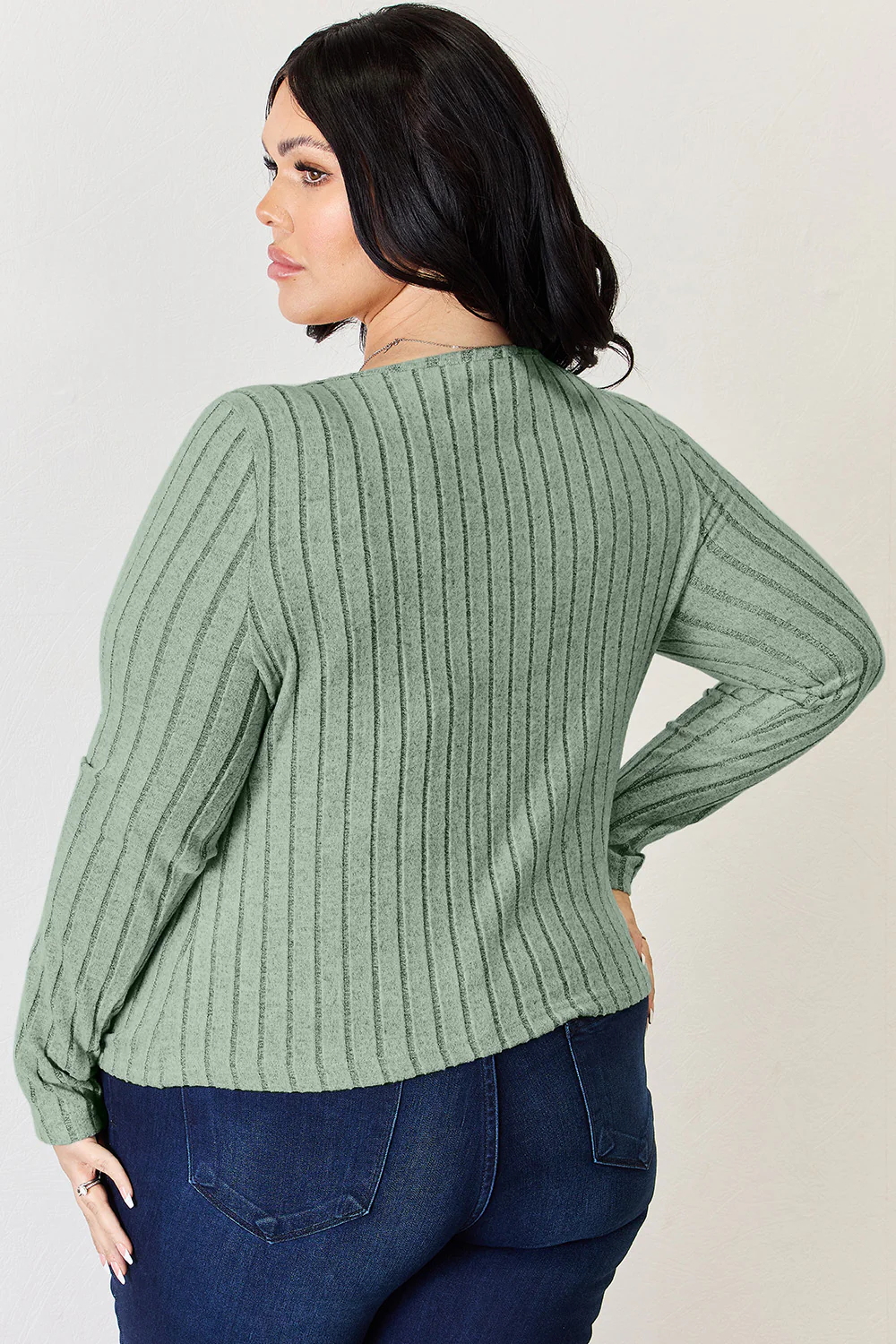 Basic Bae Full Size Ribbed Long Sleeve T-Shirt - Image 28