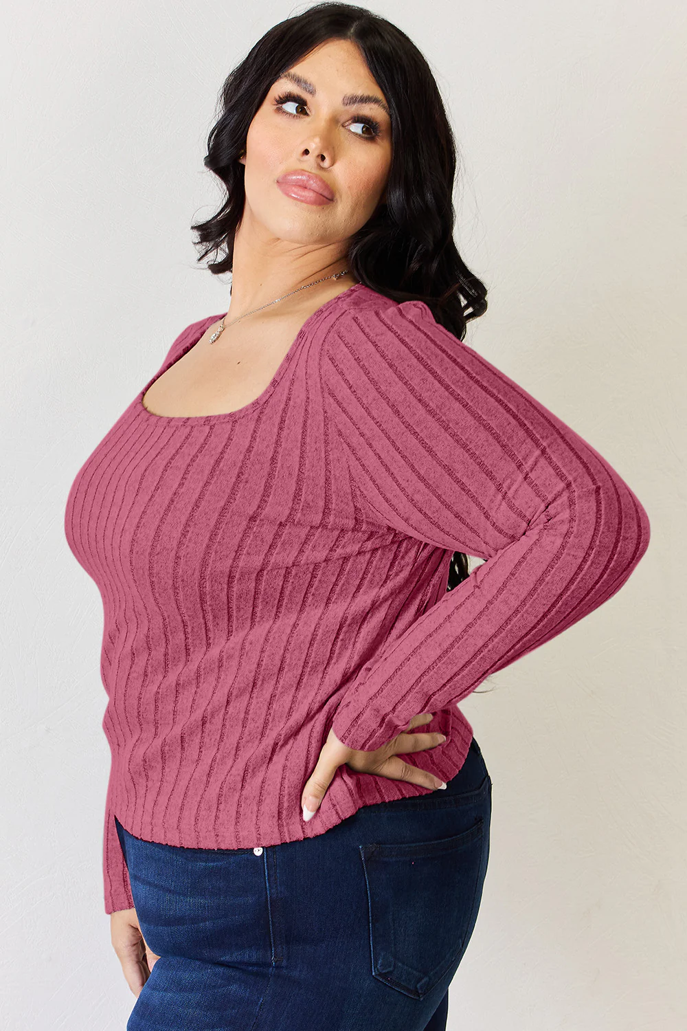 Basic Bae Full Size Ribbed Long Sleeve T-Shirt - Image 33