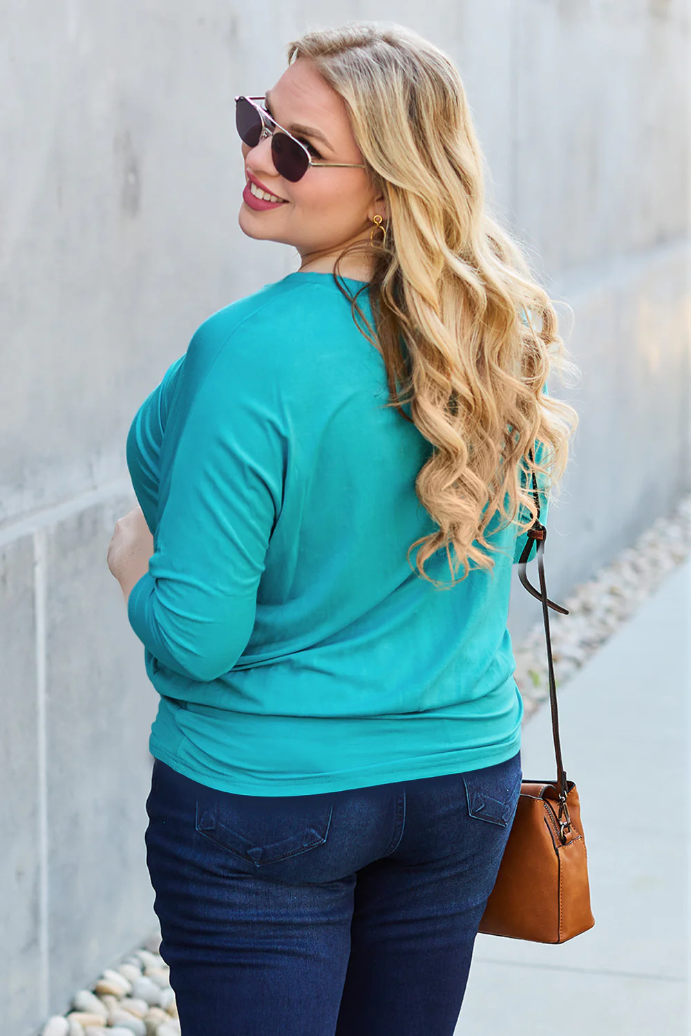 Basic Bae Full Size Round Neck Batwing Sleeve Top - Image 21