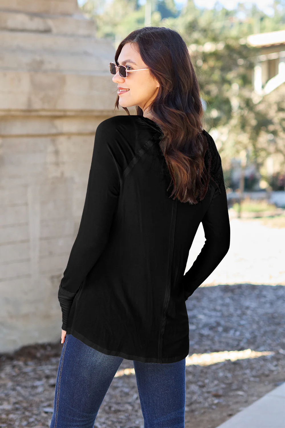 Basic Bae Full Size Round Neck Long Sleeve T-Shirt - Image 10