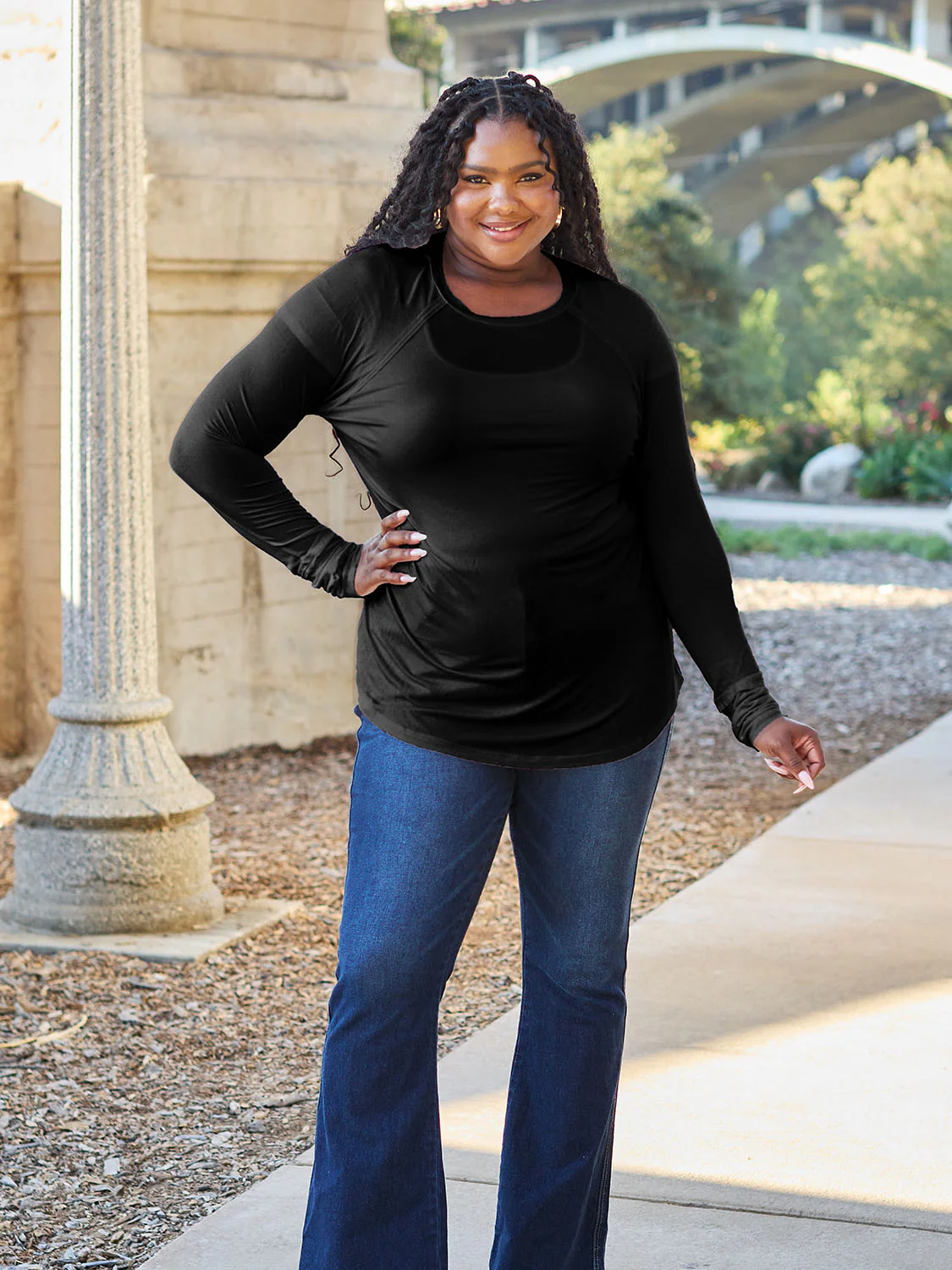 Basic Bae Full Size Round Neck Long Sleeve T-Shirt - Image 11