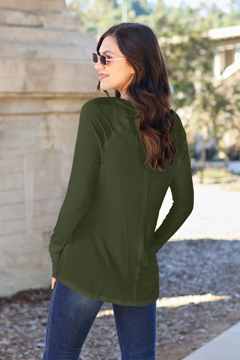 Basic Bae Full Size Round Neck Long Sleeve T-Shirt - Image 14