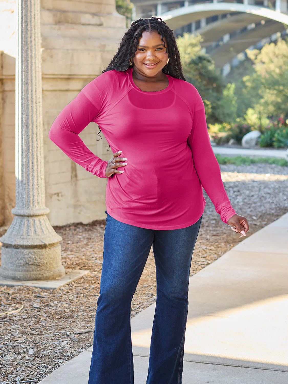 Basic Bae Full Size Round Neck Long Sleeve T-Shirt - Image 19