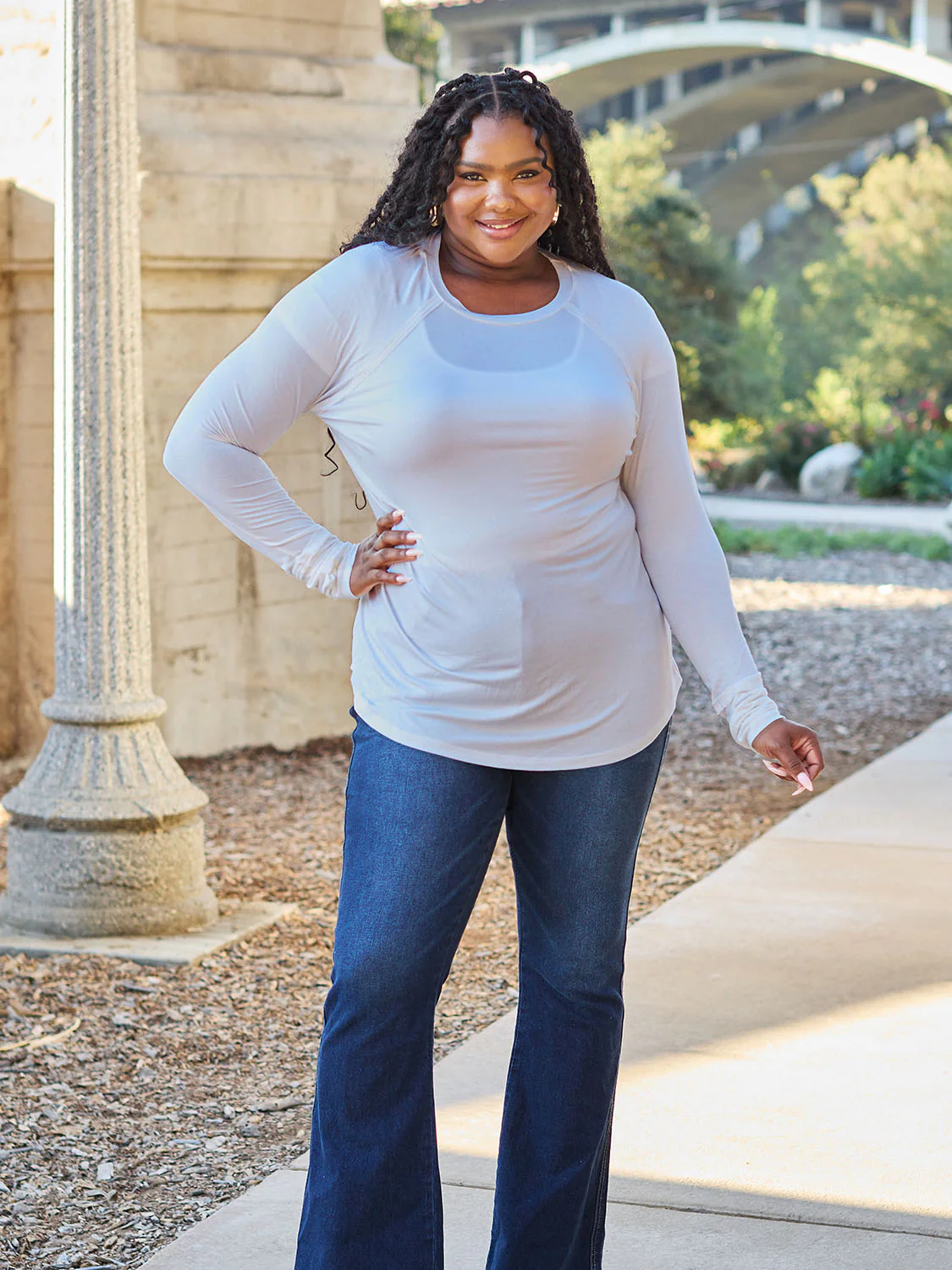Basic Bae Full Size Round Neck Long Sleeve T-Shirt - Image 4