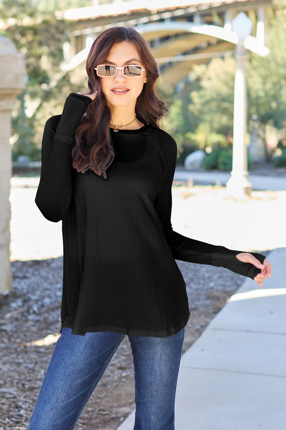 Basic Bae Full Size Round Neck Long Sleeve T-Shirt - Image 9