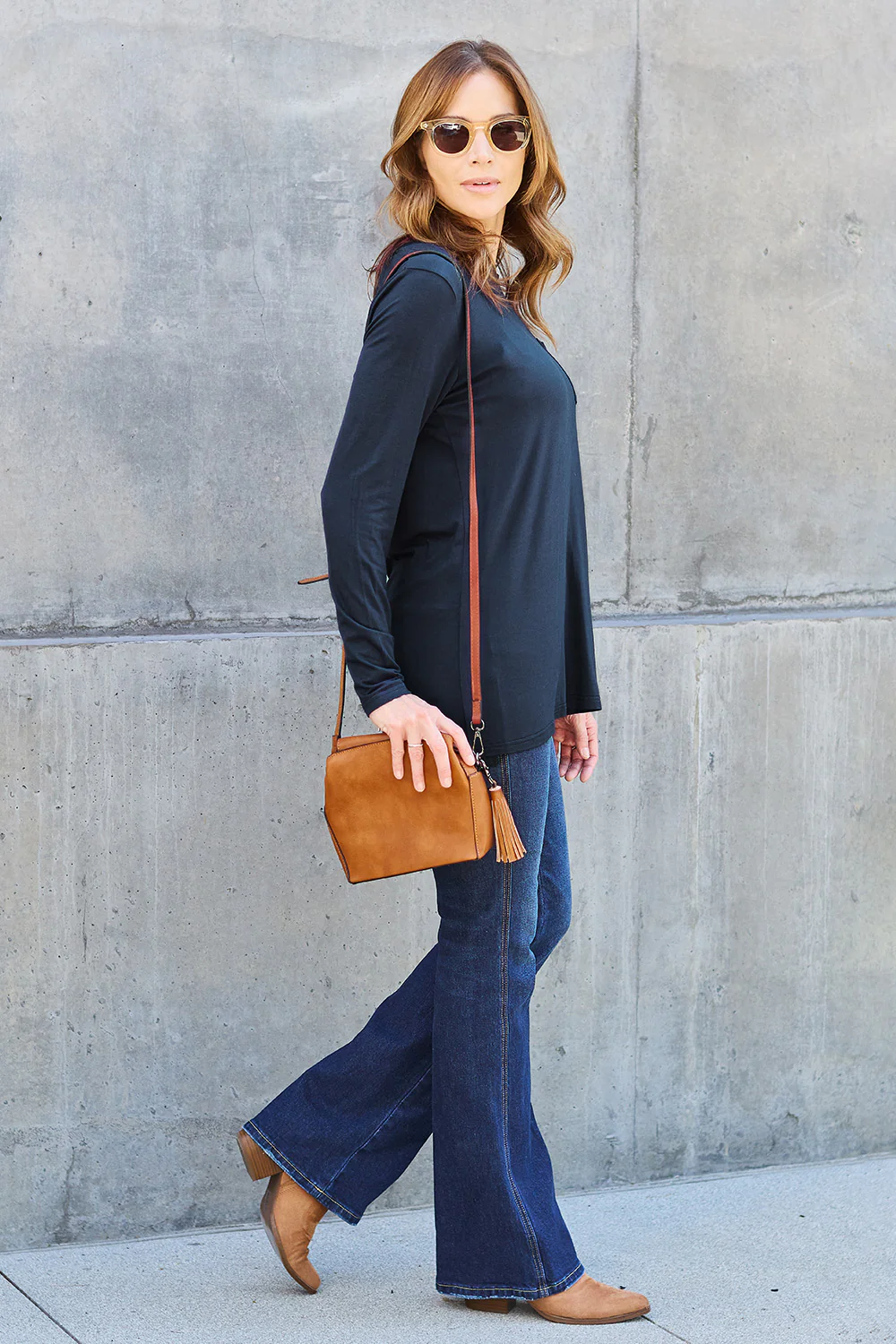 Basic Bae Full Size Round Neck Long Sleeve Top - Image 11